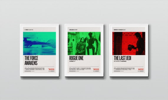 Rogue One Star Wars Premium Minimal Gloss Poster Print Professional HD 2016