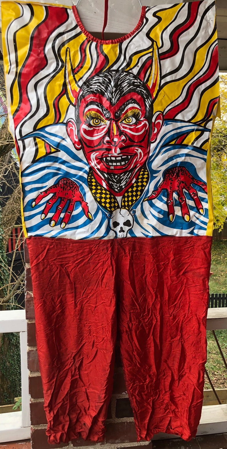 Vintage Halloween Devils Costume Etsy