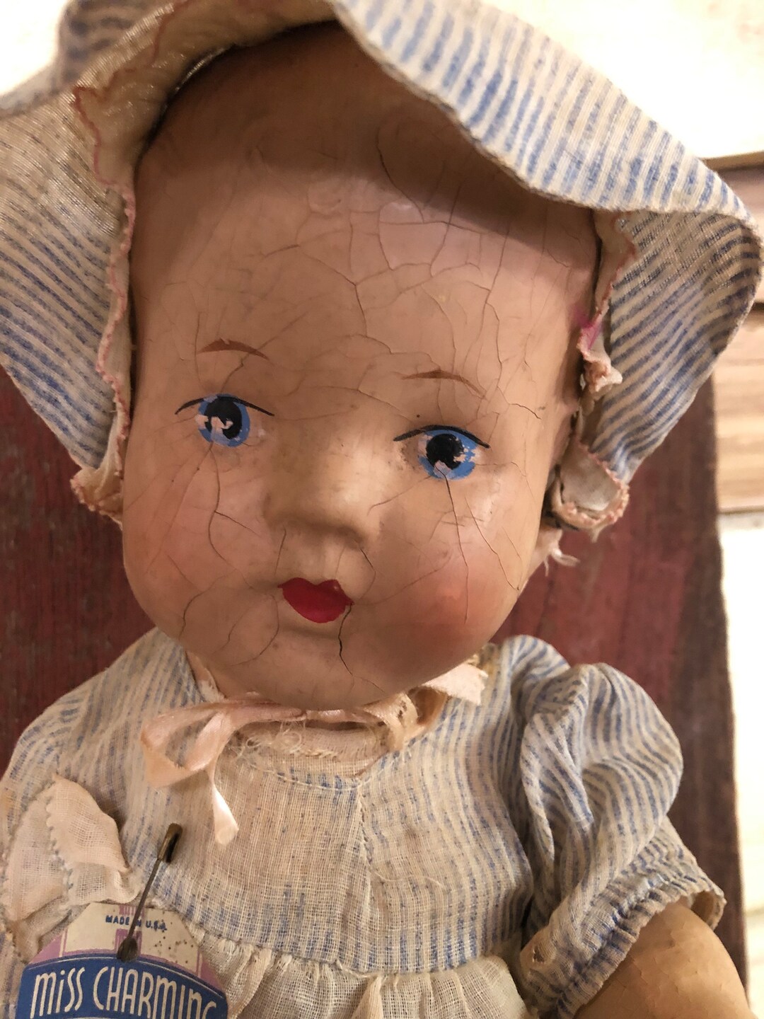 Vintage Composite Miss Charming Doll - Etsy