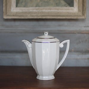 Art Deco porcelain teapot, porcelain coffee pot, kitchen, tableware, collection, tea pot