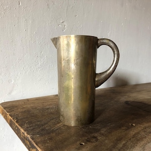 Vintage carafe, brass metal carafe, pitcher, flower pot, kitchen, pitcher, jug