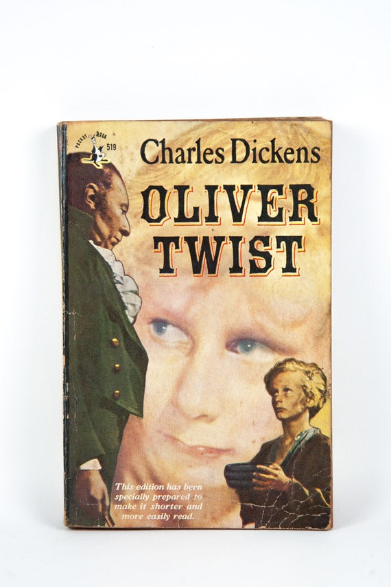 Charles Dickens Oliver Twist Pocket Book 1948 English Version Vintage Book Classical Literature - 