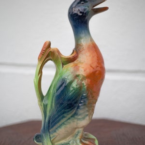 Duck pitcher in Saint-Clément slip, zoomorphic pitcher, jug, pitcher, made in France, slip, kitchen, collection, pitcher