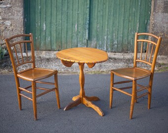 Table bois vintage, table guéridon, table vintage, table d'appoint, meuble bois, coffee table, 50's