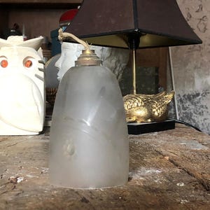 Antique glass pendant light, glass lantern, chandelier, ceiling lamp, interior decoration