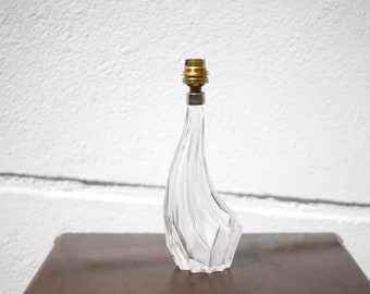 Lampe vintage, lampe cristal, lampe à poser, lampe de chevet, lampe asymétrique, 50's