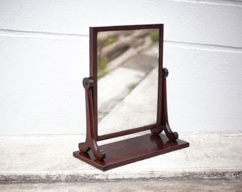 espelho psique para colocar, espelho de mesa, espelho, espelho de madeira, decoração de interiores