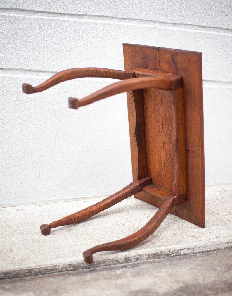 Vintage Wooden Coffee Table, Curved Legs Table, English Furniture