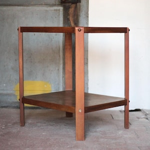 Vintage table, wooden table, art deco console, side table, sofa end, interior decoration