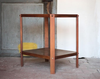 Vintage table, wooden table, art deco console, side table, sofa end, interior decoration