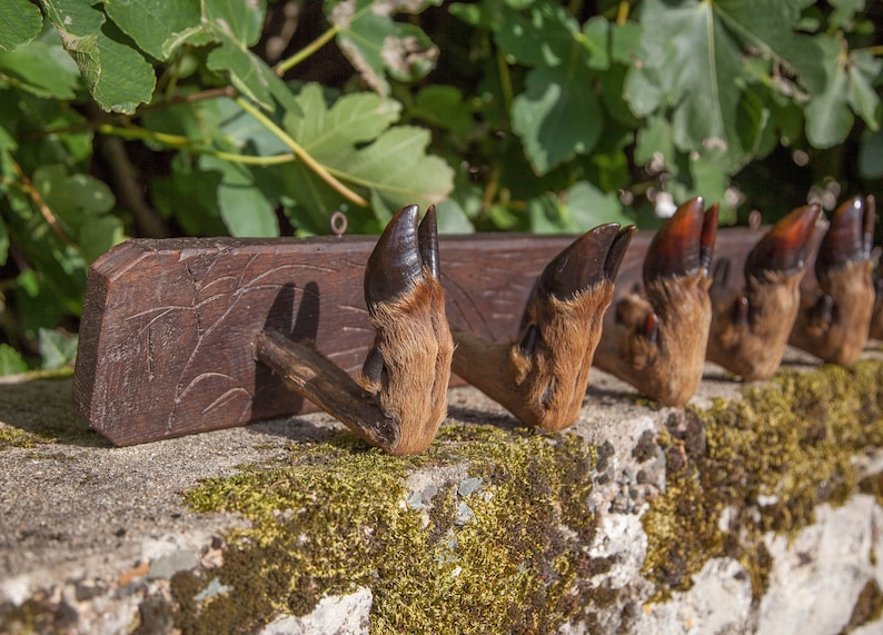 Patte De Cerf - Porte-manteau Et Porte-fusil, état Correct