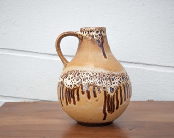 Large ceramic vase West Germany, decorative vase, floor vase, flower pot, fat lava vase, collection, 60's