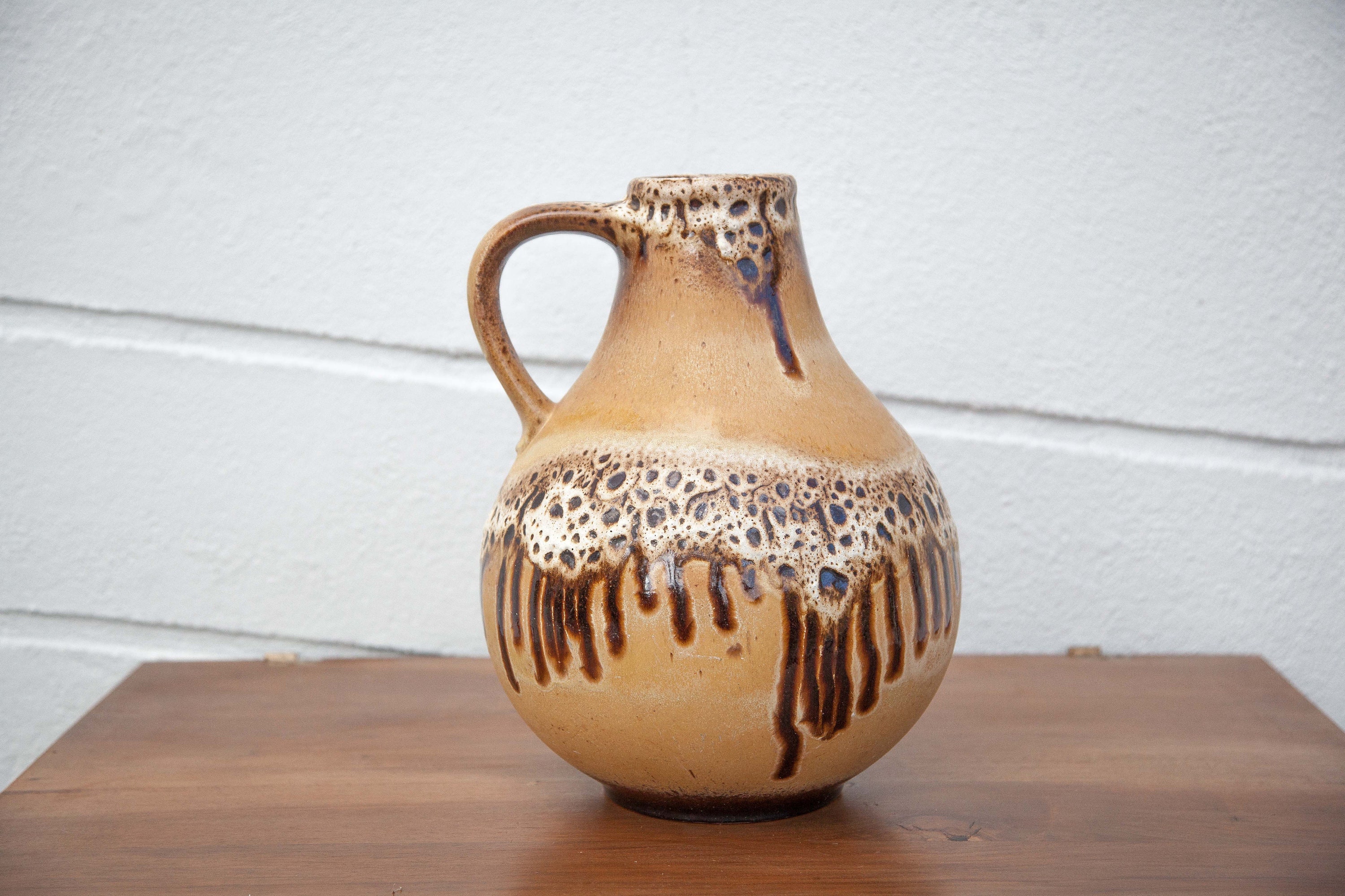 Large Ceramic Vase West Germany Fat Lava Collection 1960s