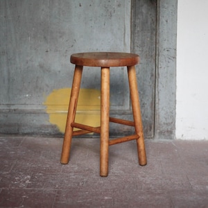 Vintage stool, wooden stool, occasional stool, plant stand, interior decoration, wooden stool, stool planter