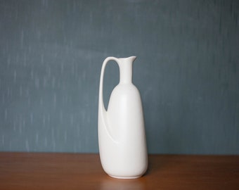Vintage carafe, ceramic carafe, draped pitcher, pitcher with handle, decorative carafe, Denbac style, kitchen, pitcher, jug