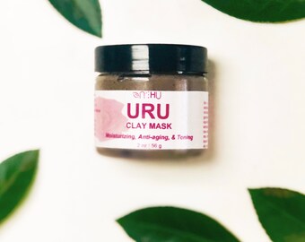 Uru - Rose Petal Hibiscus Mask | Facial Mask | Bentonite Mask | Facial Mask | Paraben Free |Chemical Free Mask |Self Care