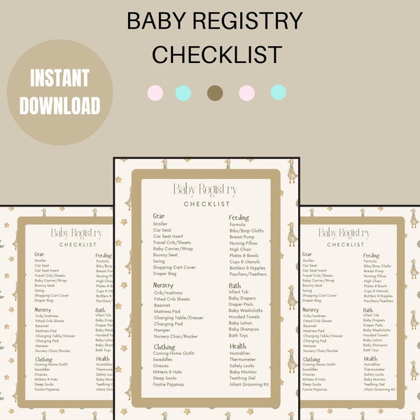 Baby Registry Etsy