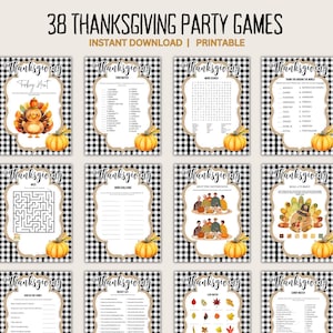 Thanksgiving Game Bundle, Thanksgiving Games, Thanksgiving Games for Kids and Adults, Thanksgiving Party Games, Printable Thanksgiving Game