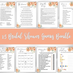 Bridal Shower Game Bundle, Bridal Party Games and Activities, Couples Bridal party games, Bridal shower games, Couples Shower, Wedding games