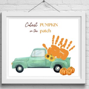 Fall Handprint Art, Fall Craft, Kids Handprint Art Craft, Fall art for children, Keepsake Art, Autumn Craft Idea, Handprint Footprint