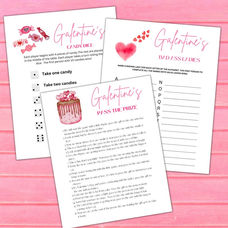 Printable Galentines Day Game Bundle Party Games and Activities ...