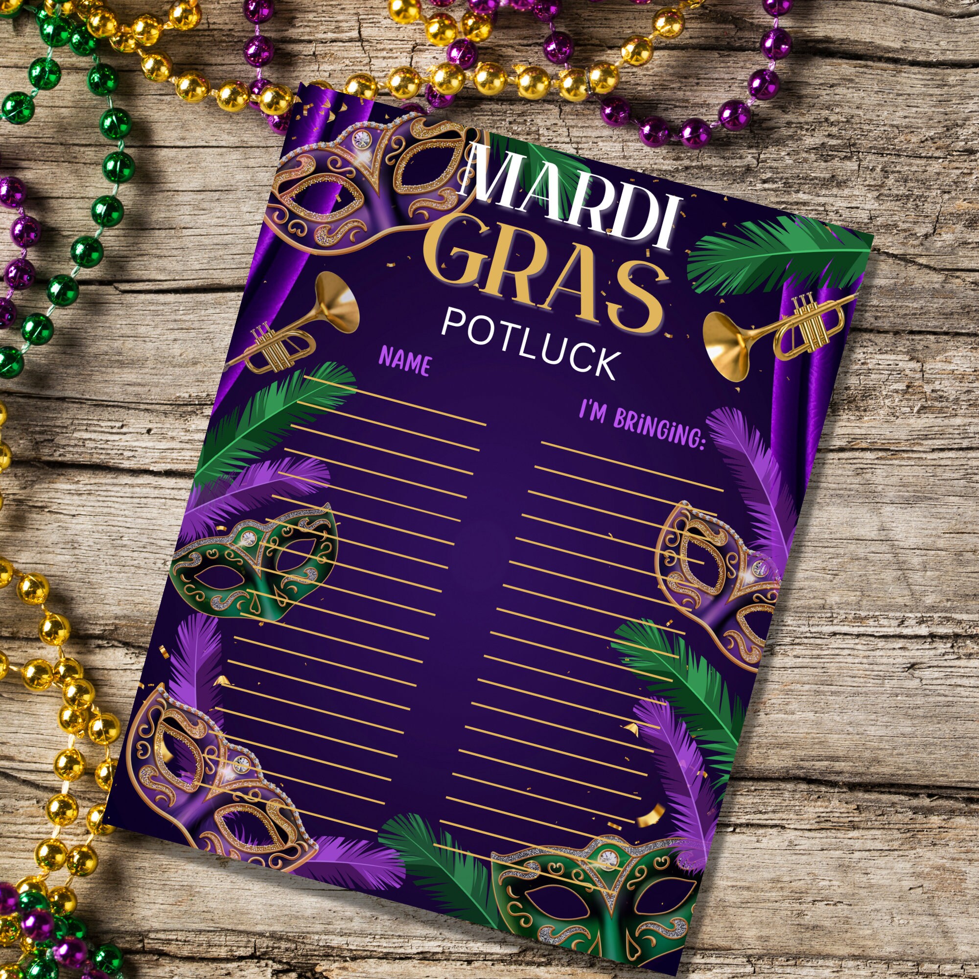 easy mardi gras potluck ideas