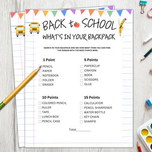 Back to School Games, School Games, Classroom Games, Back to Student Game, Back to School Activities, First Day of School Games