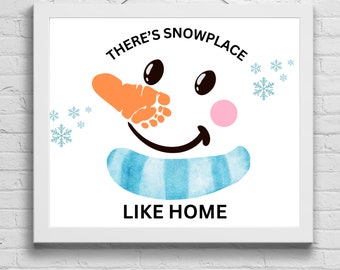 Winter Handprint Art , Winter Craft, Kids Handprint Art Craft, Art for children, Keepsake Art, Winter Craft Idea, Winter Printable Art