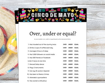 Cinco de Mayo Game, Cinco de Mayo Printable, Cinco de Mayo Party Games, Cinco de Mayo Kids Adult Office School, Mexican Party Games