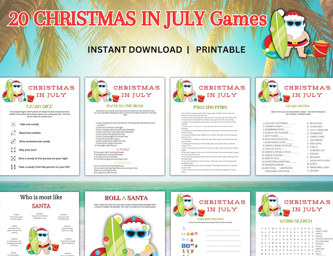 Christmas In July Party Games 