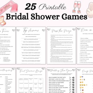 Bridal Shower Game Bundle, Bridal Party Games and Activities, Couples Bridal party games, Bridal shower games, Couples Shower, Wedding games