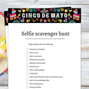 Cinco de Mayo Game, Cinco de Mayo Printable,  Cinco de Mayo Party Games, Cinco de Mayo Kids Adult Office School, Mexican Party Games