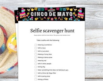 Cinco de Mayo Game, Cinco de Mayo Printable,  Cinco de Mayo Party Games, Cinco de Mayo Kids Adult Office School, Mexican Party Games