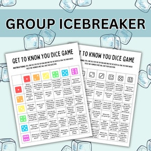 Get to Know You Dice Game, Get to Know You Icebreaker Game, Games for Adults,  Group Games, Office Party Games, Team building work games