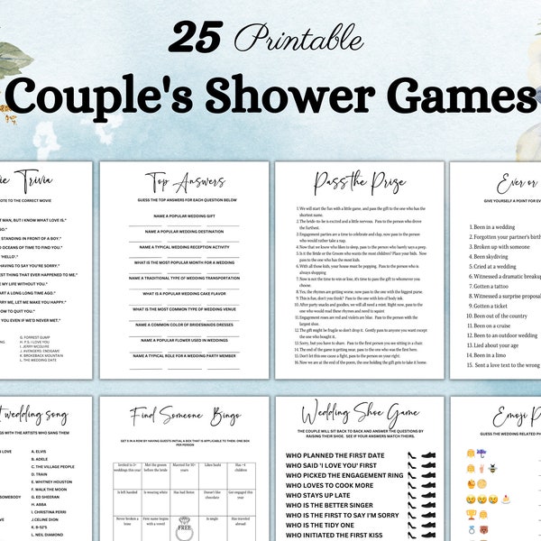 Couple's Bridal Shower Games, Co ed Bridal Party Games, Couples Bridal party games, Joint Bridal shower games, Couples Shower, Wedding games