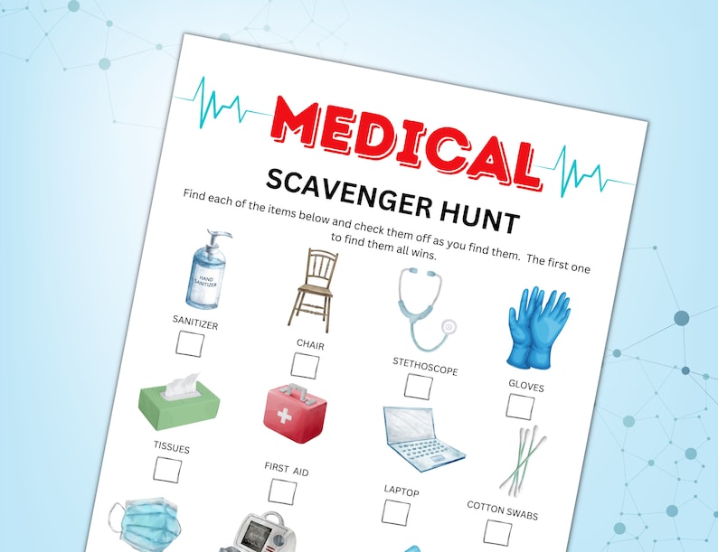 Medical Game, Printable Nursing Games, Doctor Games, Radiology Games