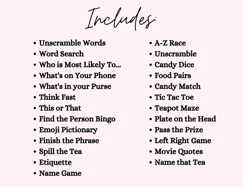 Tea Pictionary Tea Party Games, Tea Party Birthday, Tea Party Baby Shower, Tea Party ...