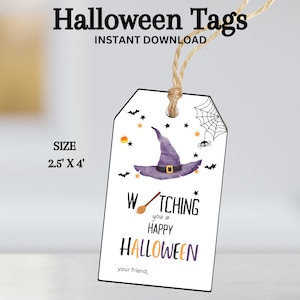 Halloween Gift Tag, Halloween Party Favor Tags, Kids Halloween treat tag, Halloween Bag tag, Halloween Boo Tags, Halloween Class Gift Tag