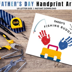 Father's Day Handprint Activity, Father's Day Printable, Happy Father's ...