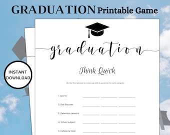 Jogos de formatura para imprimir, Jogos de formatura "Pense rápido 2026", Jogos para festa de formatura, Festa de formatura, Turma de 2026, Jogos de formatura