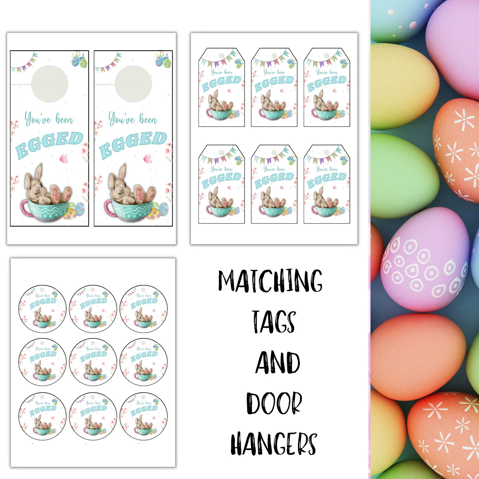 You've Been Egged Printable Bundle, We've Been Egged Kit, I've Been