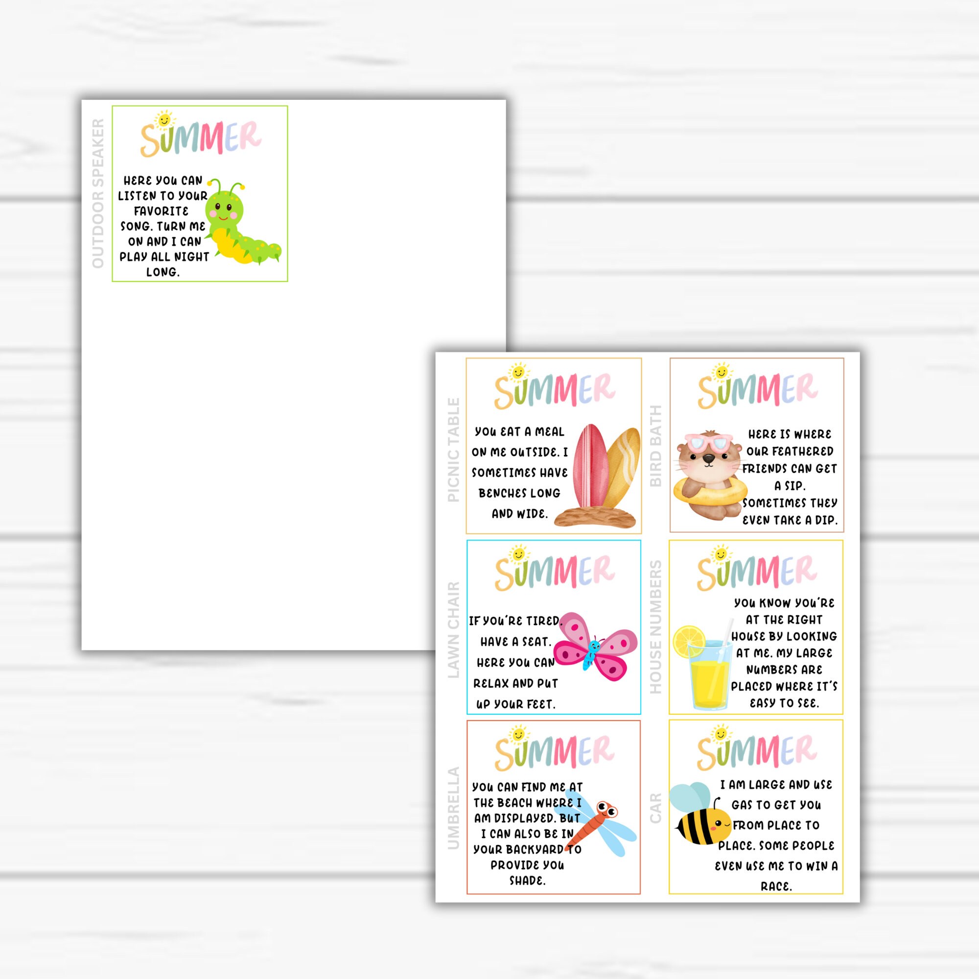 Summer Outdoor Scavenger Hunt for Kids, 25 Summer Hunt Clues, Editable ...