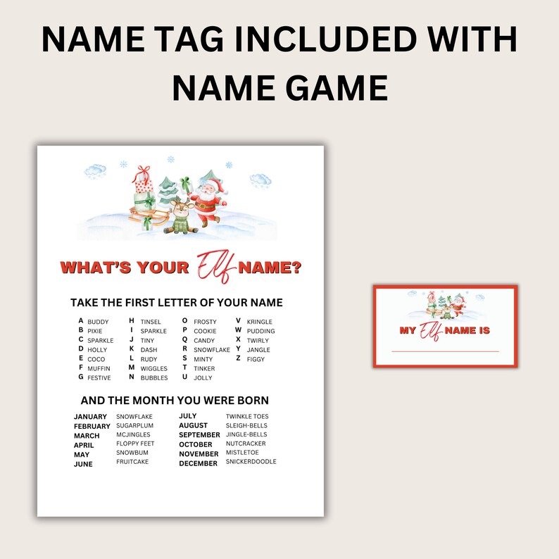 Christmas Game Bundle, Christmas Games, Christmas Party Game, Christmas ...
