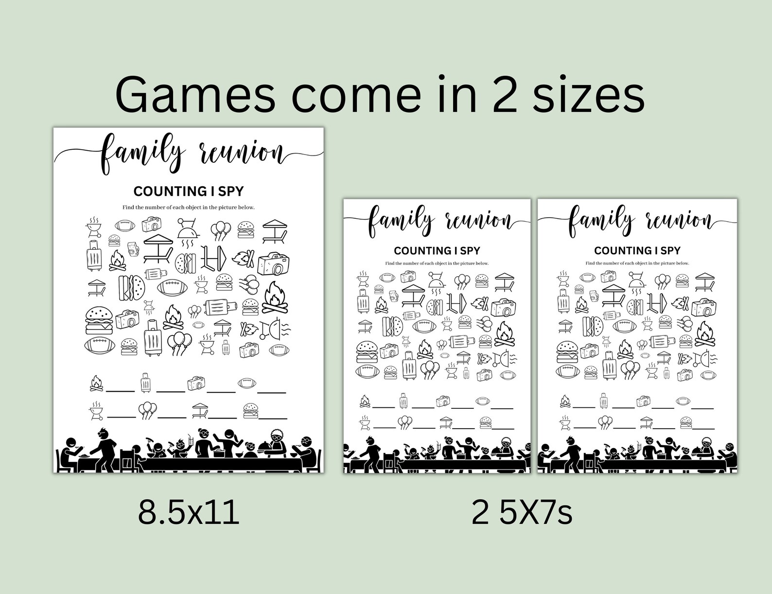 Family Reunion Game Bundle, Printable Family Games, Family Reunion ...