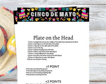 Cinco de Mayo Game, Cinco de Mayo Printable,  Cinco de Mayo Party Games, Cinco de Mayo Kids Adult Office School, Mexican Party Games