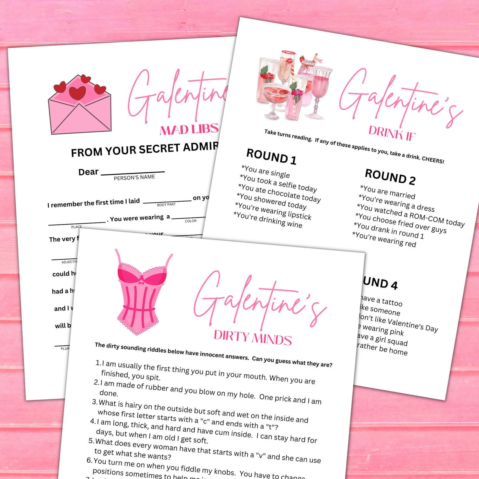 Printable Galentines Day Game Bundle Party Games and Activities ...