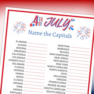 what are fourth of july names