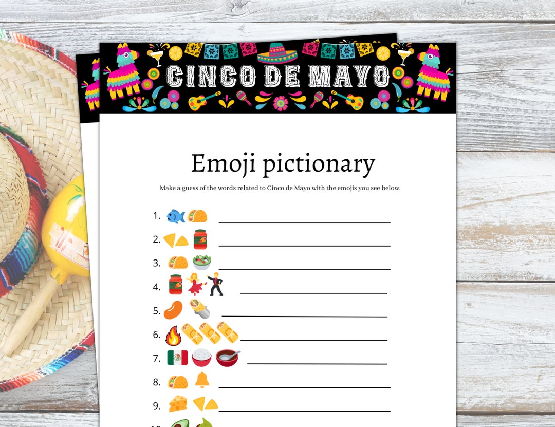 Cinco De Mayo Game, Cinco De Mayo Printable, Cinco De Mayo Party Games
