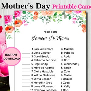 Moederdag spel, Moederdag afdrukbaar, Moederdag ambacht, gelukkige Moederdag, Moederdag feest, Moederdag kinderactiviteit, PDF