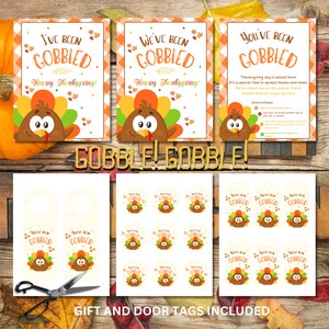 You've Been Gobbled Printable Bundle, We've Been Gobbled Kit, I've Been ...